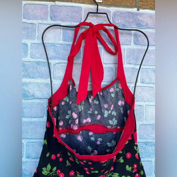Pinup Couture Cherry Halter Dress size large - Picture 9 of 16
